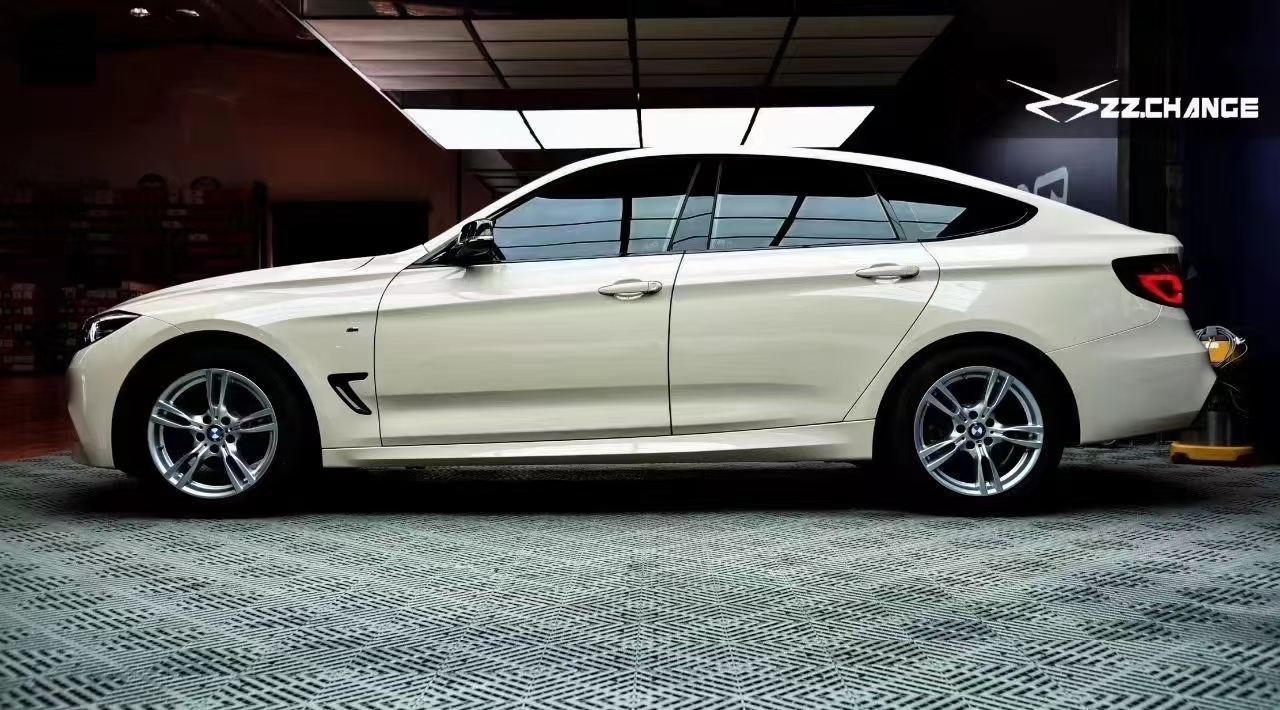 宝马skto改色膜水晶卡其米兰效果展示