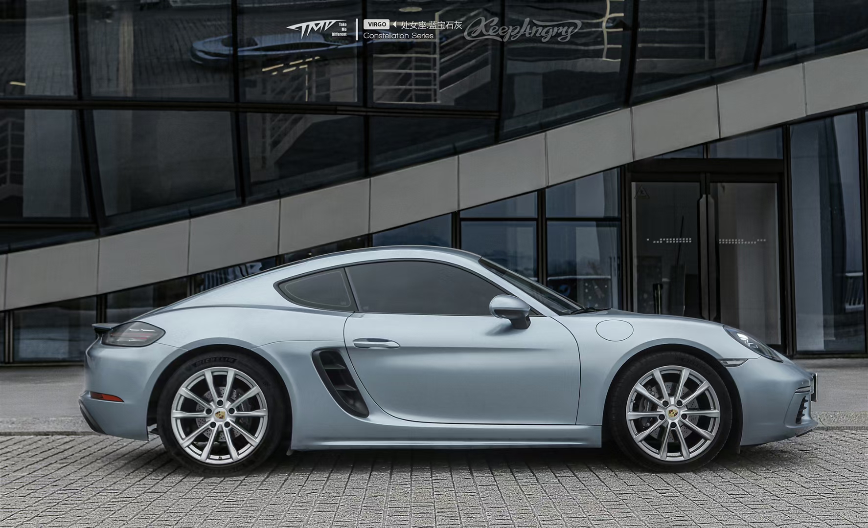 保时捷718-tmd潮牌改色膜处女座.蓝宝石灰_take_细节_救赎