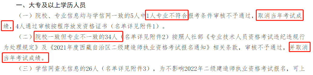 3月25日,西藏住建厅发布《关于2021年度二级建造师第二次执业资格后审