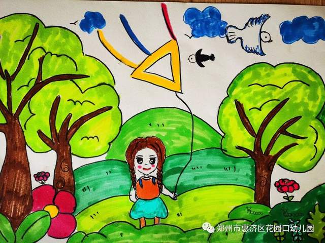 七彩童心共绘精彩惠济区花园口幼儿园简笔画技能考核活动速览