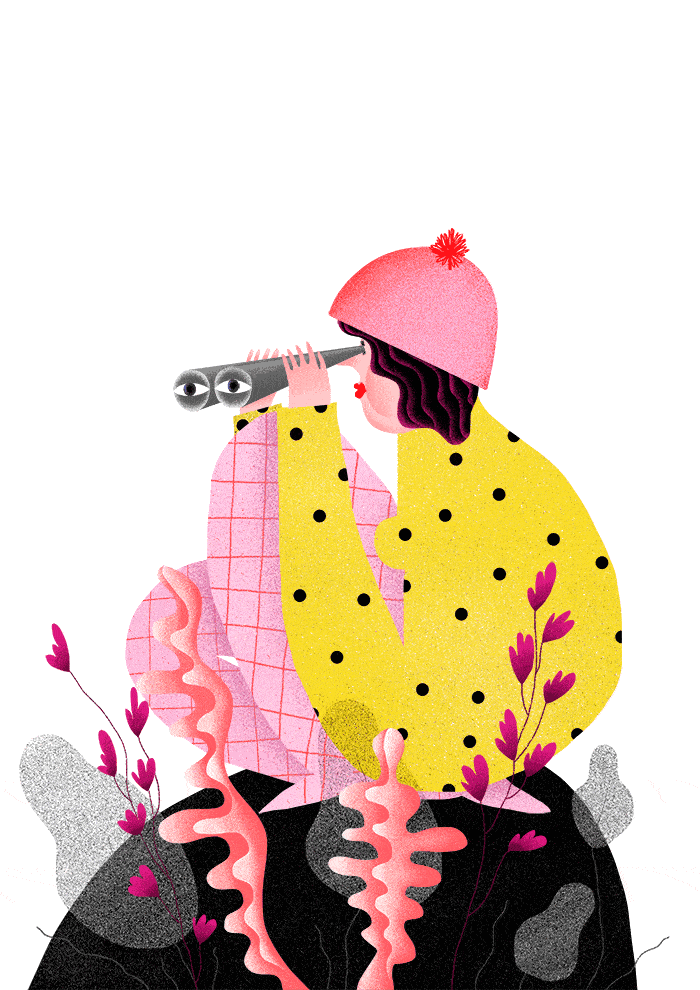 波兰女插画师annarudak用儿童的视角去观察世界