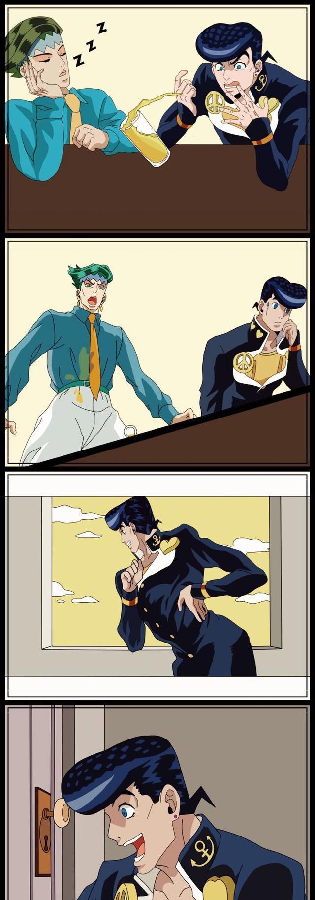 jojo同人有多欢乐仗助学习二乔好榜样子承父业锁孔偷窥看露伴