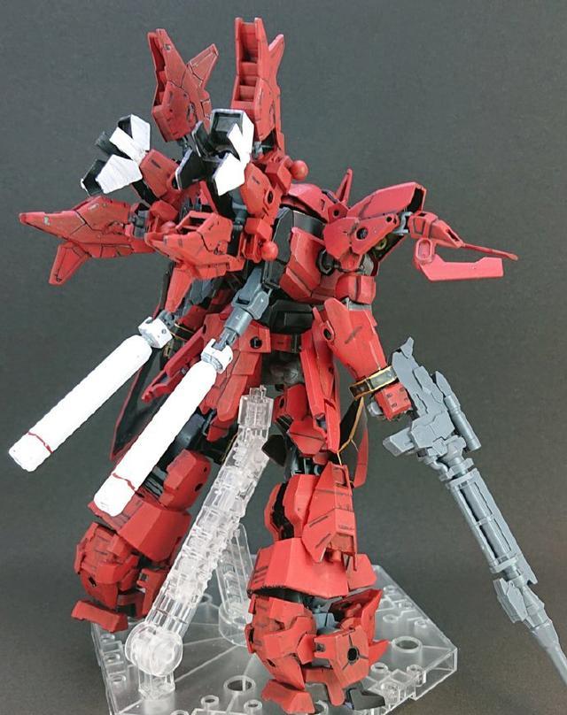 原创30mm机甲模型改造机动战士高达新安洲模型