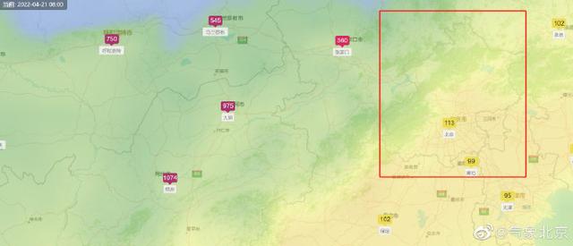 冷空气前沿已到张家口，预计10时前后到达北京