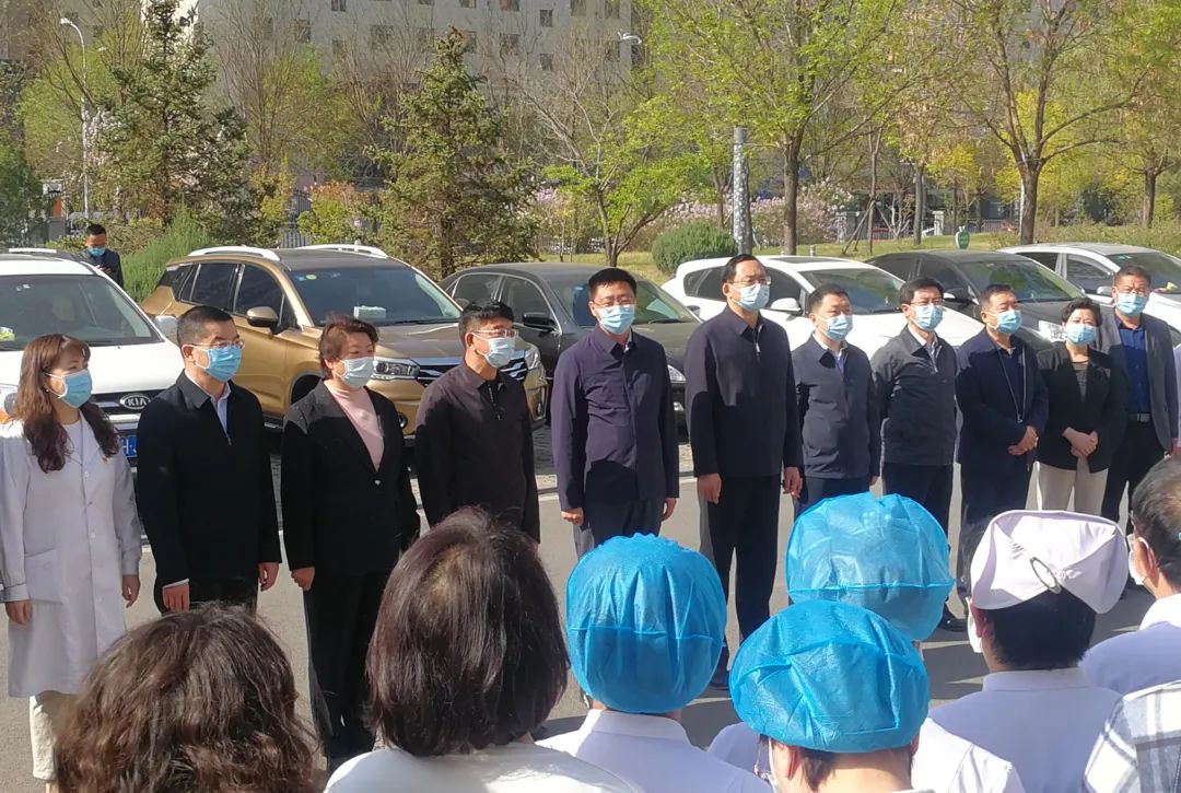 4月20日,繁峙县县委副书记,县长赵斌,县委副书记张晋,县委常委,县委