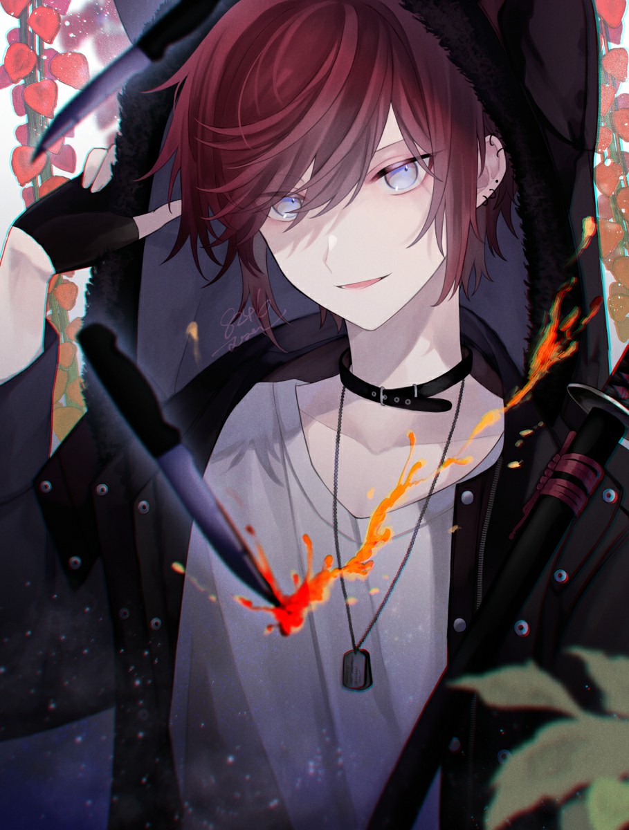 p站美图推荐——卫衣男子特辑_兜帽_帅脸_风格