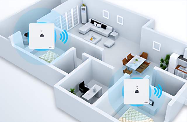 全屋wifi信号全覆盖解决方案,正泰居家入墙式双频千兆无线ap 企业级