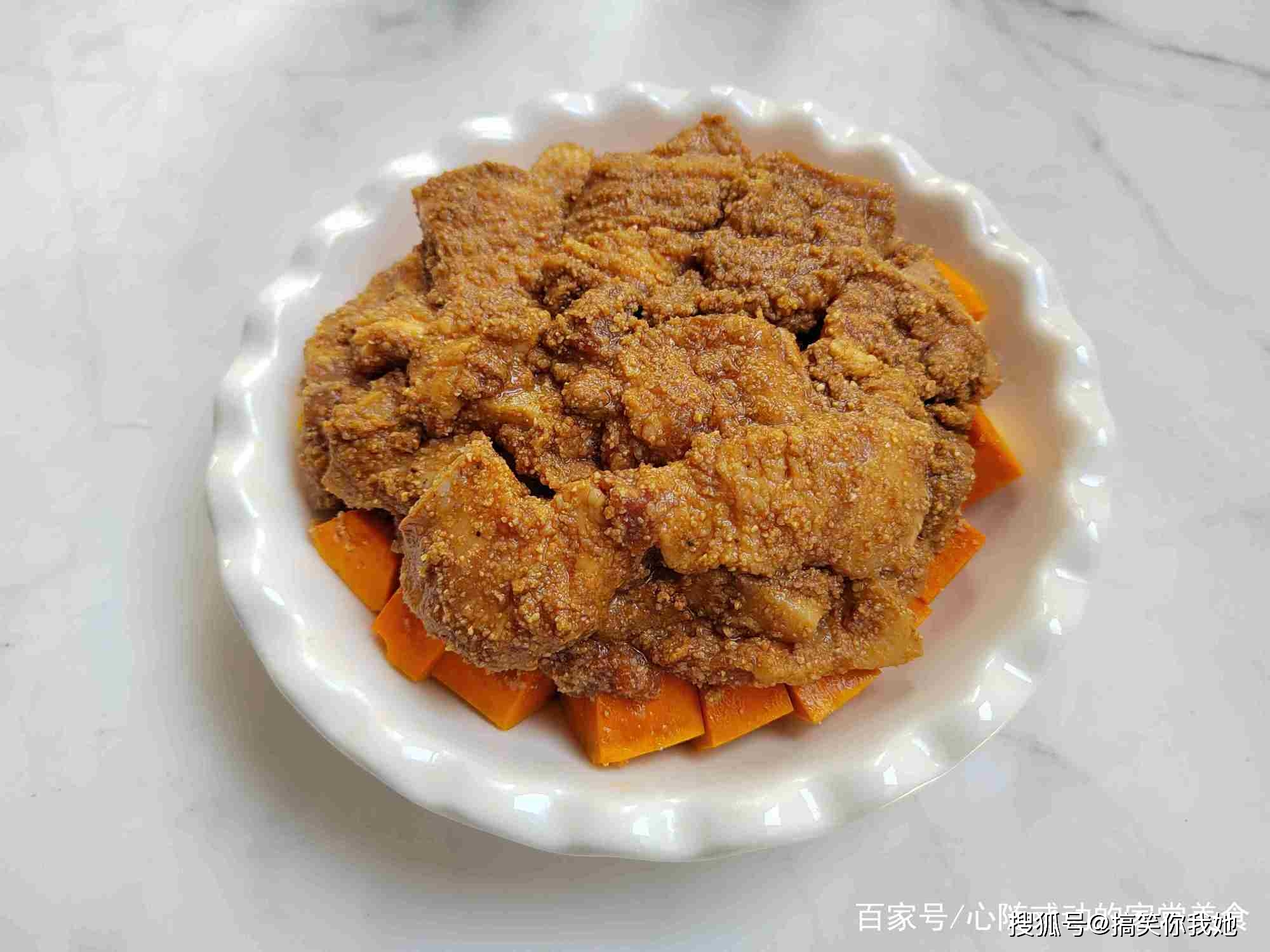 传统米粉煎肉图片