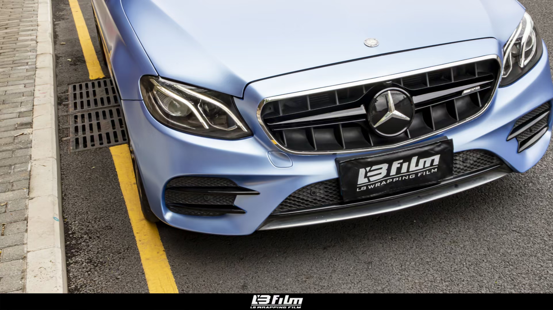 pearl metal mist blue#电光金属清雾蓝-ea165#奔驰-e300