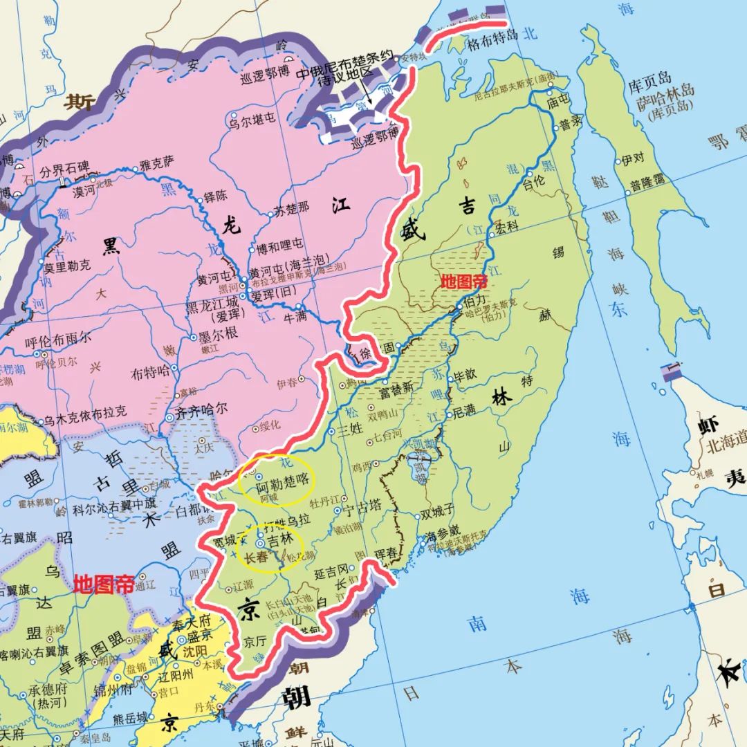 清末东北地图图片