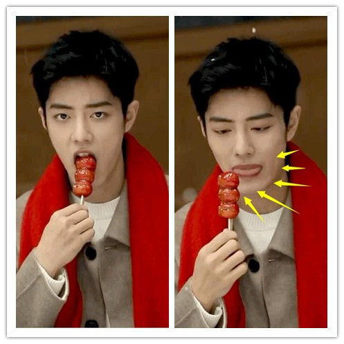 原创肖战怡达大雪里吃糖葫芦花絮糖粘牙反应超搞笑弹钢琴好萌