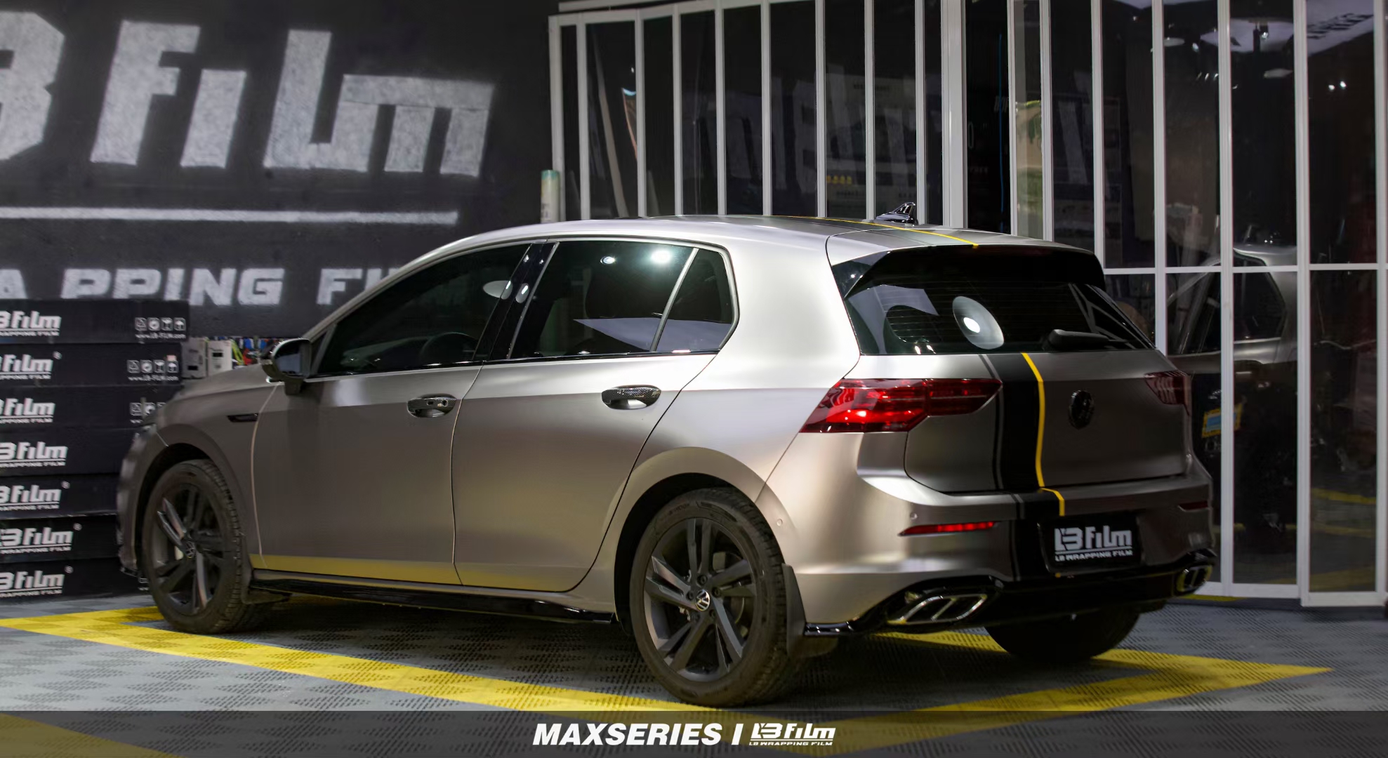 大众-高尔夫lbfilm改色膜电光战斗灰