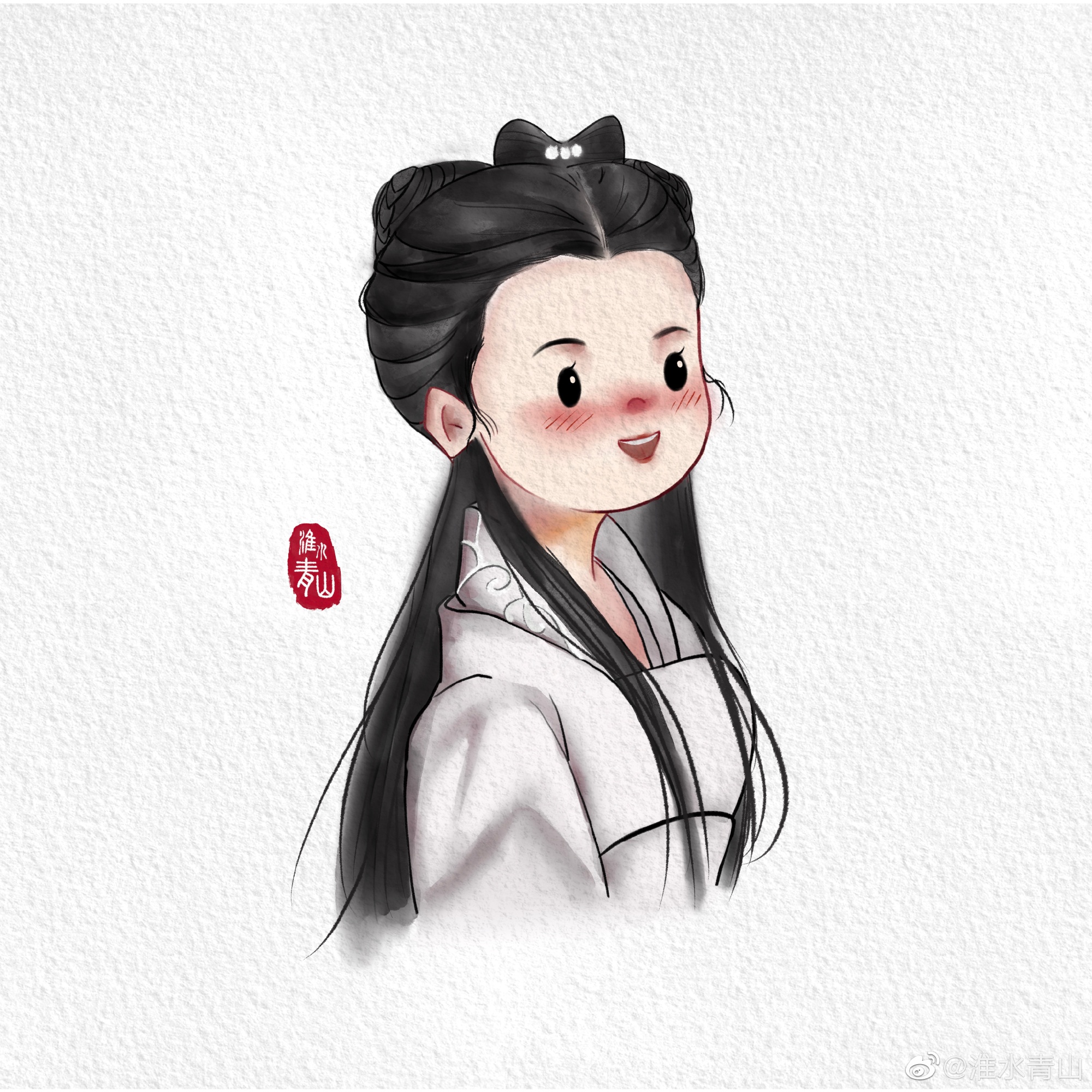 一组超可爱的q版女生头像