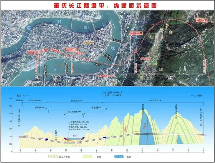 穿城穿江穿山重庆建全国最长水下高铁隧道菜园坝直达茶园东站