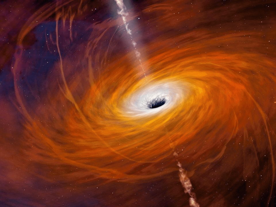黑洞能吞掉银河系吗图片