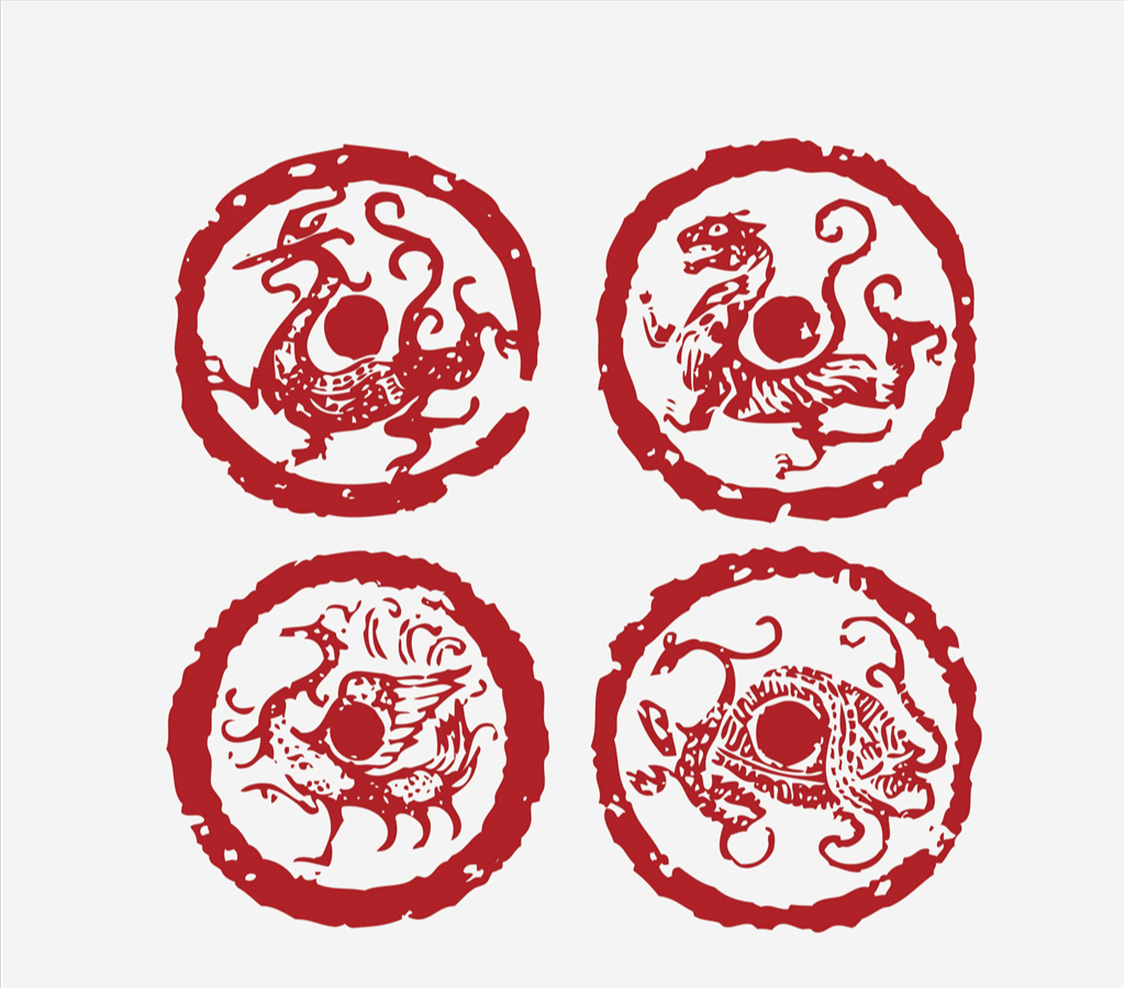 左青龙右白虎,前朱雀后玄武,中间是何方神兽?