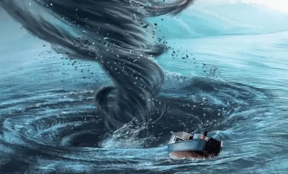青海湖龙吸水事件图片