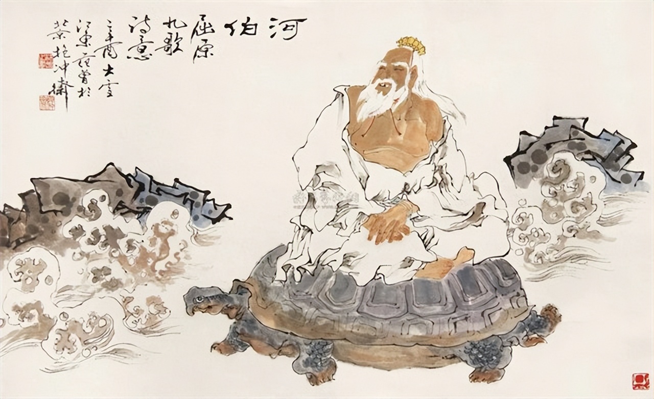 河伯或许,日本的河童形象便是河伯信仰与水怪形象的结合变异.