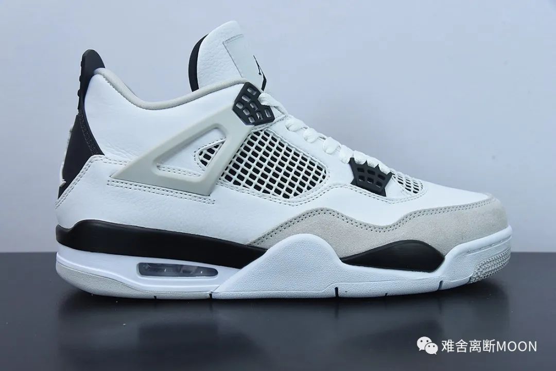 aj4黑白灰militaryblack潑墨沒了鞋盒湊多細節對比支持鞋狗自行鑑定