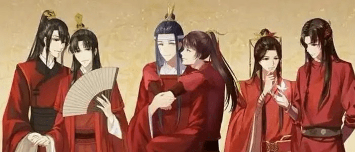 墨香三部曲大婚时刻,花城两次接亲,忘羡少一拜,冰球