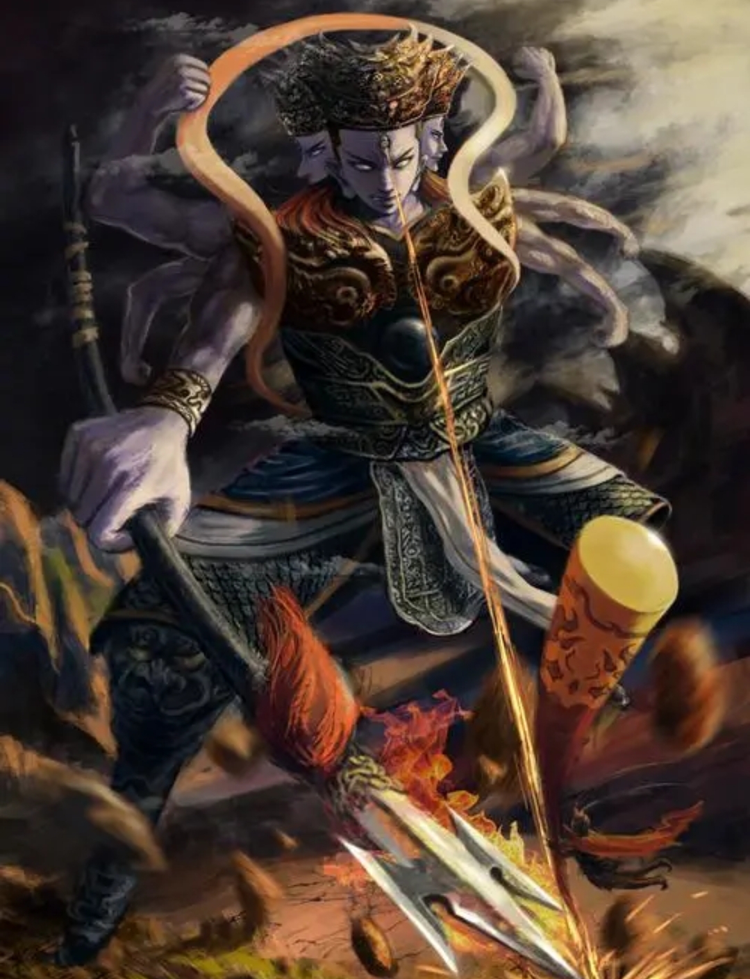 原创西游孙悟空二郎神的法天象地在释家天人面前只是小术