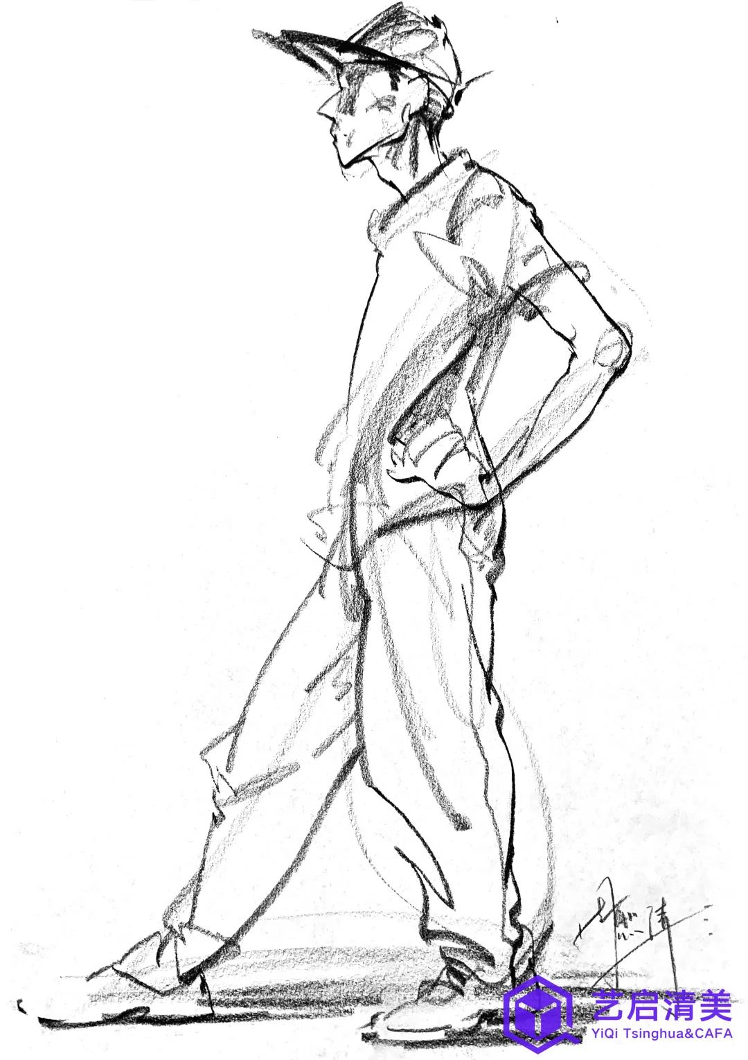 北京艺启清美画室速写名师周愈清