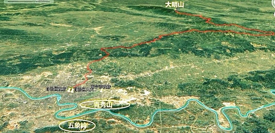 大明山风水宝地卫星图图片