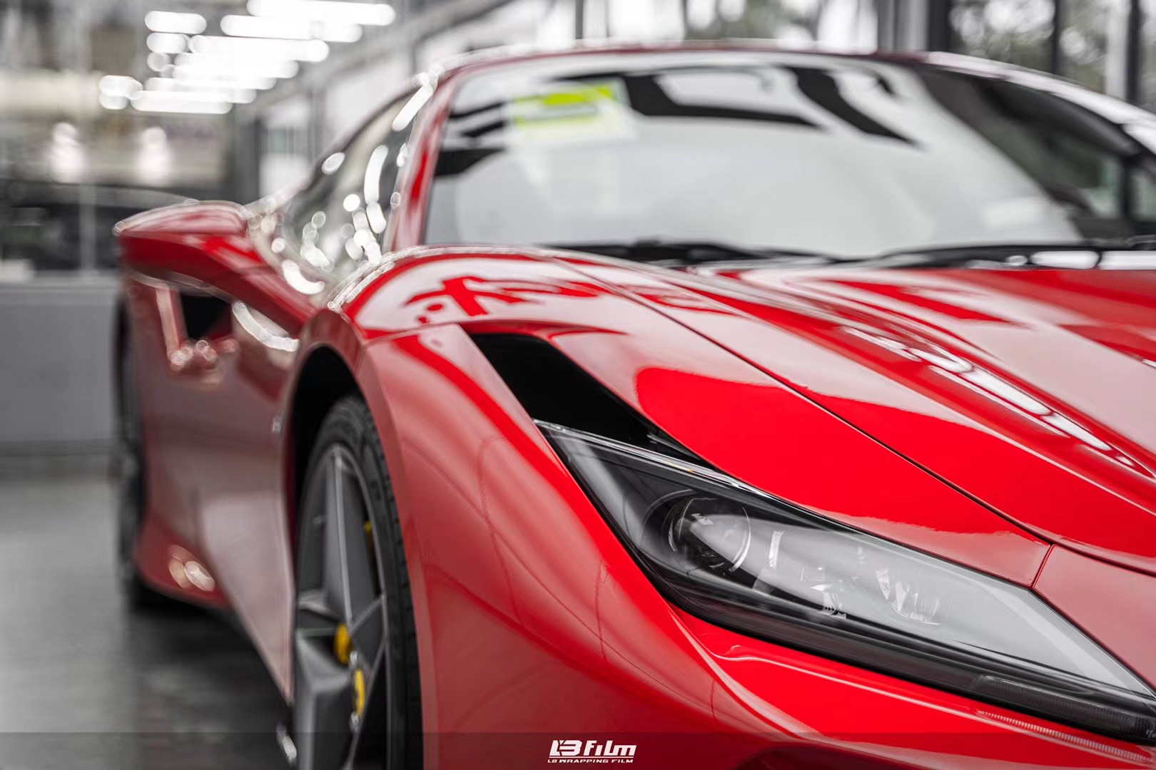 法拉利f8-lbfilm改色膜高亮法拉利红_搜狐汽车_搜狐网