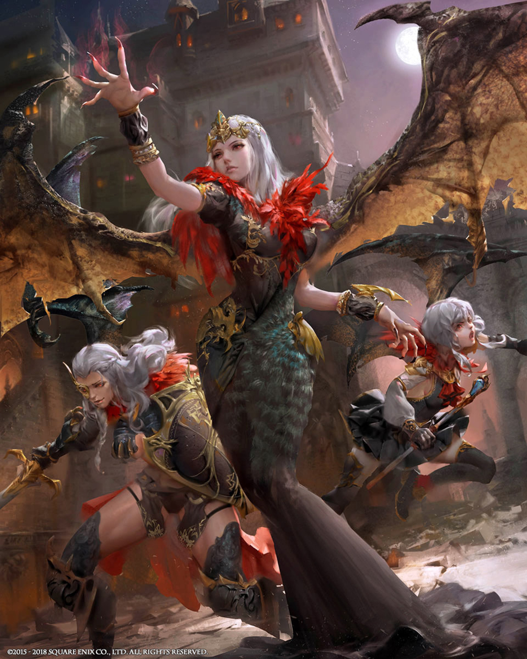 华丽炫目的cg游戏人物插画,画面极具视觉冲击力_作品_hong_cheng