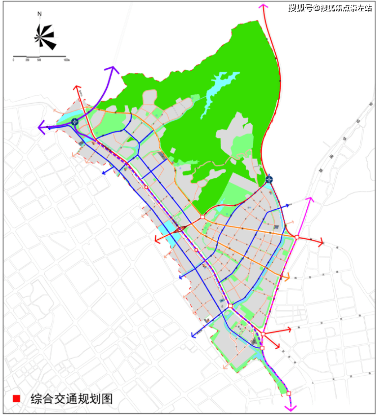 坦界路;而在板塊路網方面,由此前的