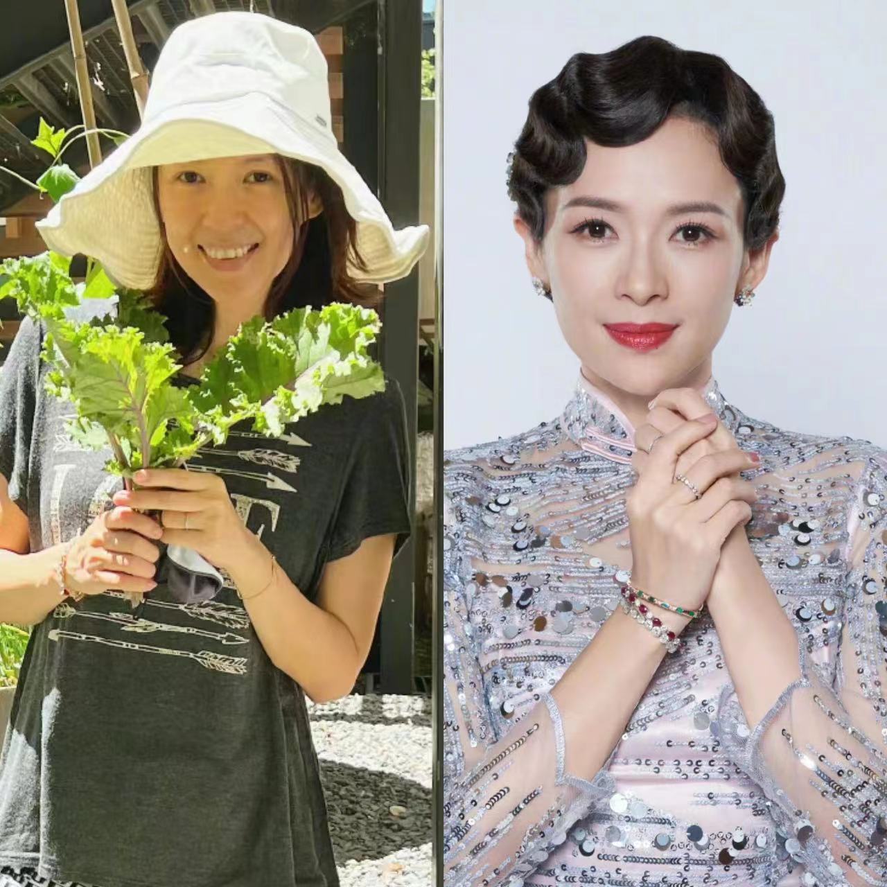 43岁的章子怡晒出素颜照没有化妆后的耀眼这是可以看的吗