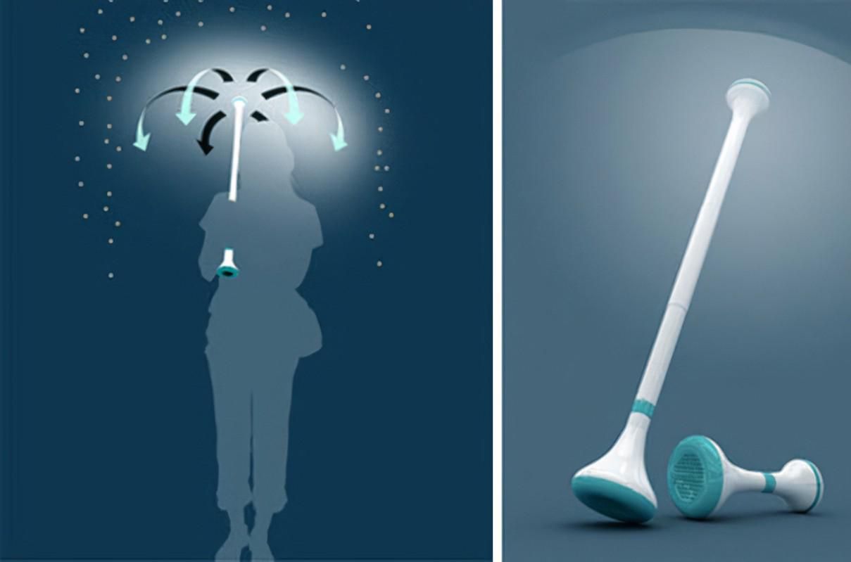 空气雨伞:_气流_风为_物体