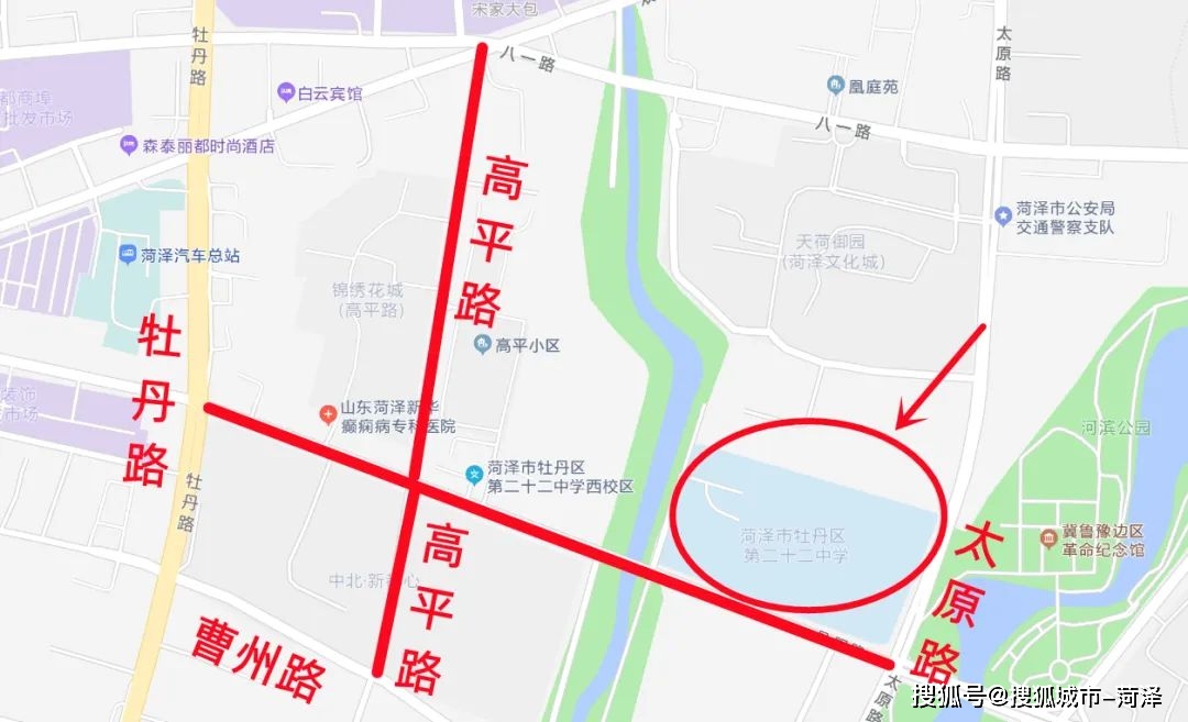 长江路青年路口;解放街中山路口;成阳路中山路口;长江路西安路口(分流