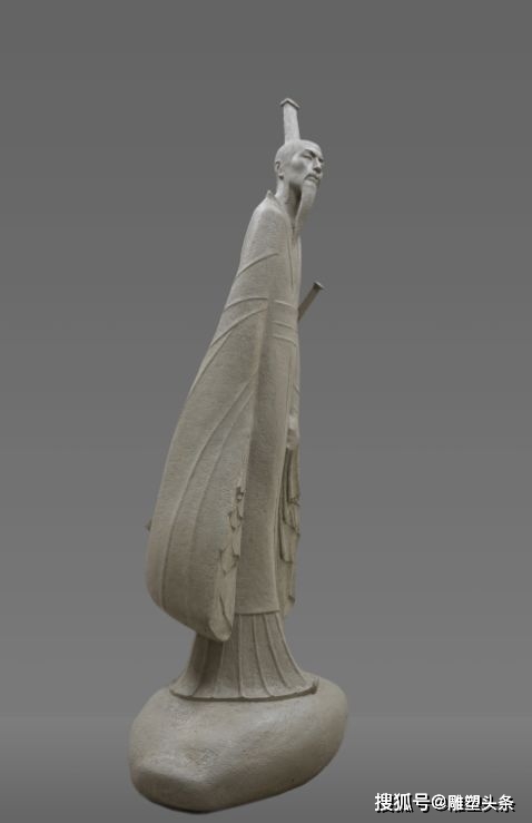 中国雕塑家心中的屈原