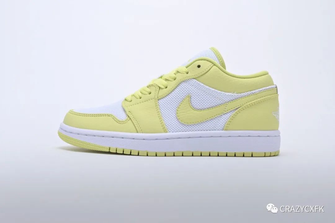乔丹airjordan1lowlimelightaj1荧光黄低帮篮球鞋