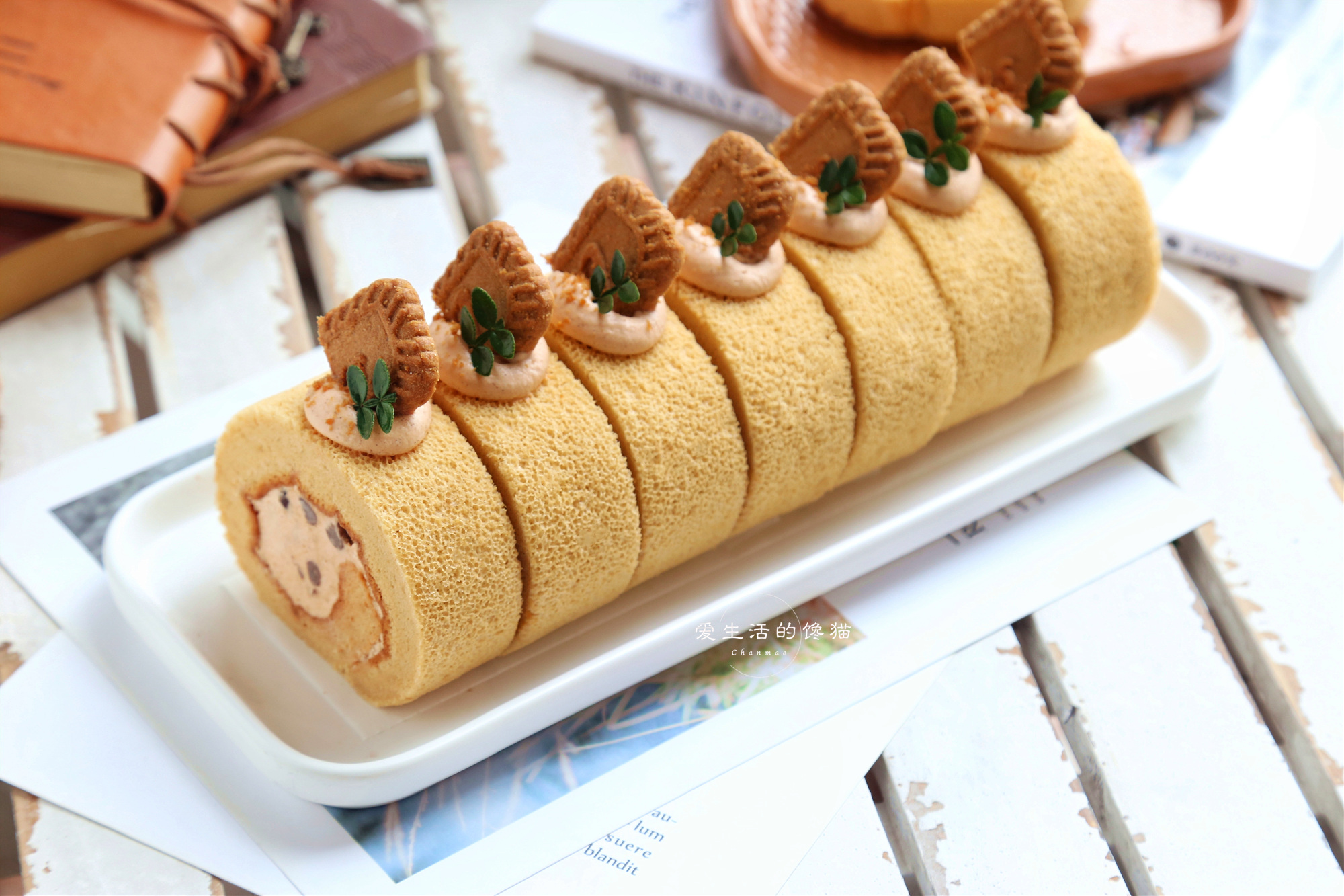 原创私房卖疯的奶茶蛋糕卷奶香浓郁入口即化太好吃了