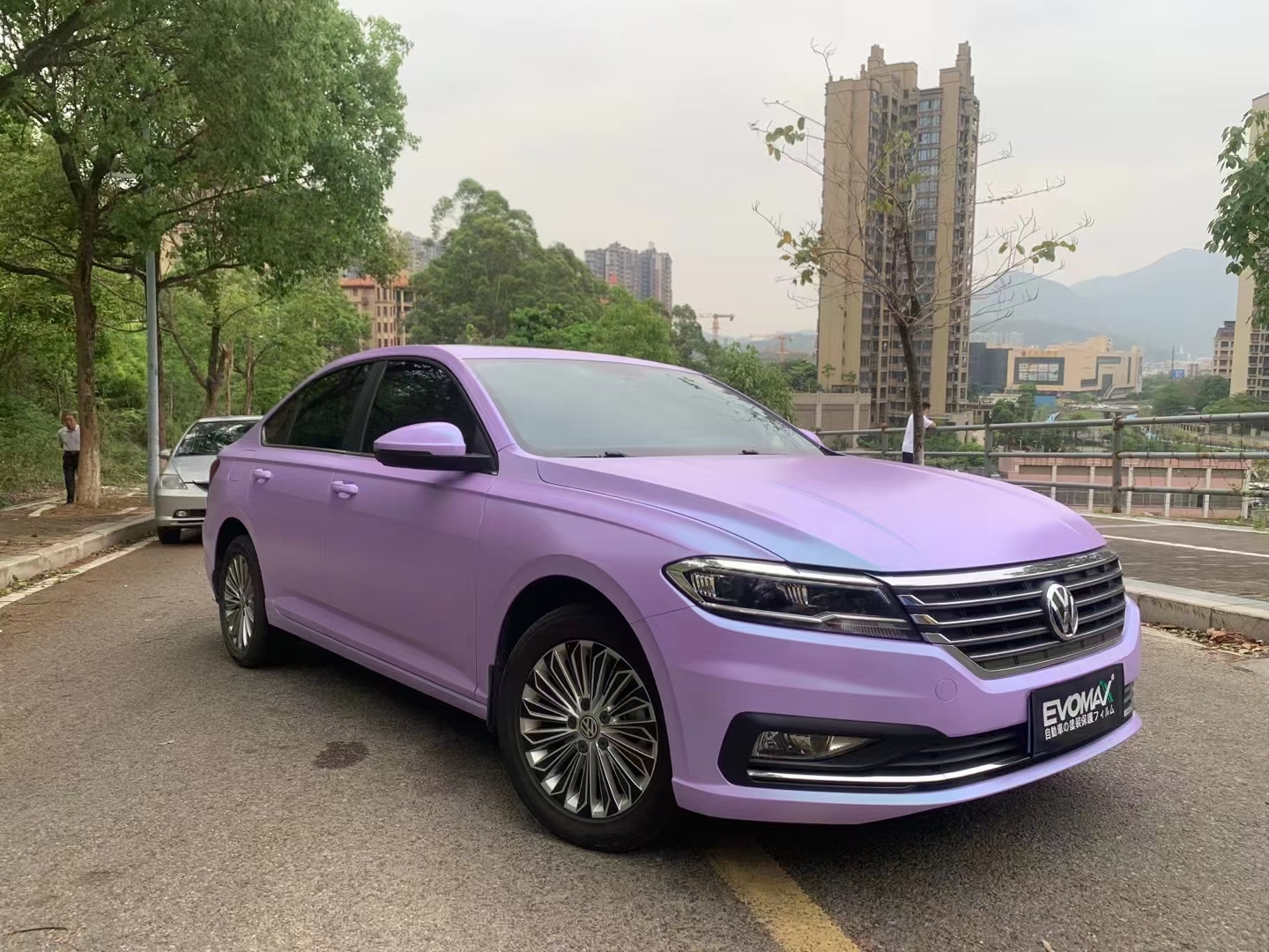 evomax易玛潮牌陶瓷冰川蓝改色膜大众朗逸改色