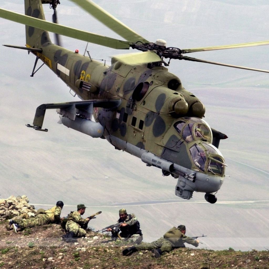 俄罗斯装备志——米24p雌鹿武装直升机_装甲_的武器_式防空导弹