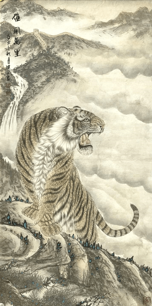 村民们纷纷在他的带动下开始画虎,并涌现了一批精通画虎的农民画家