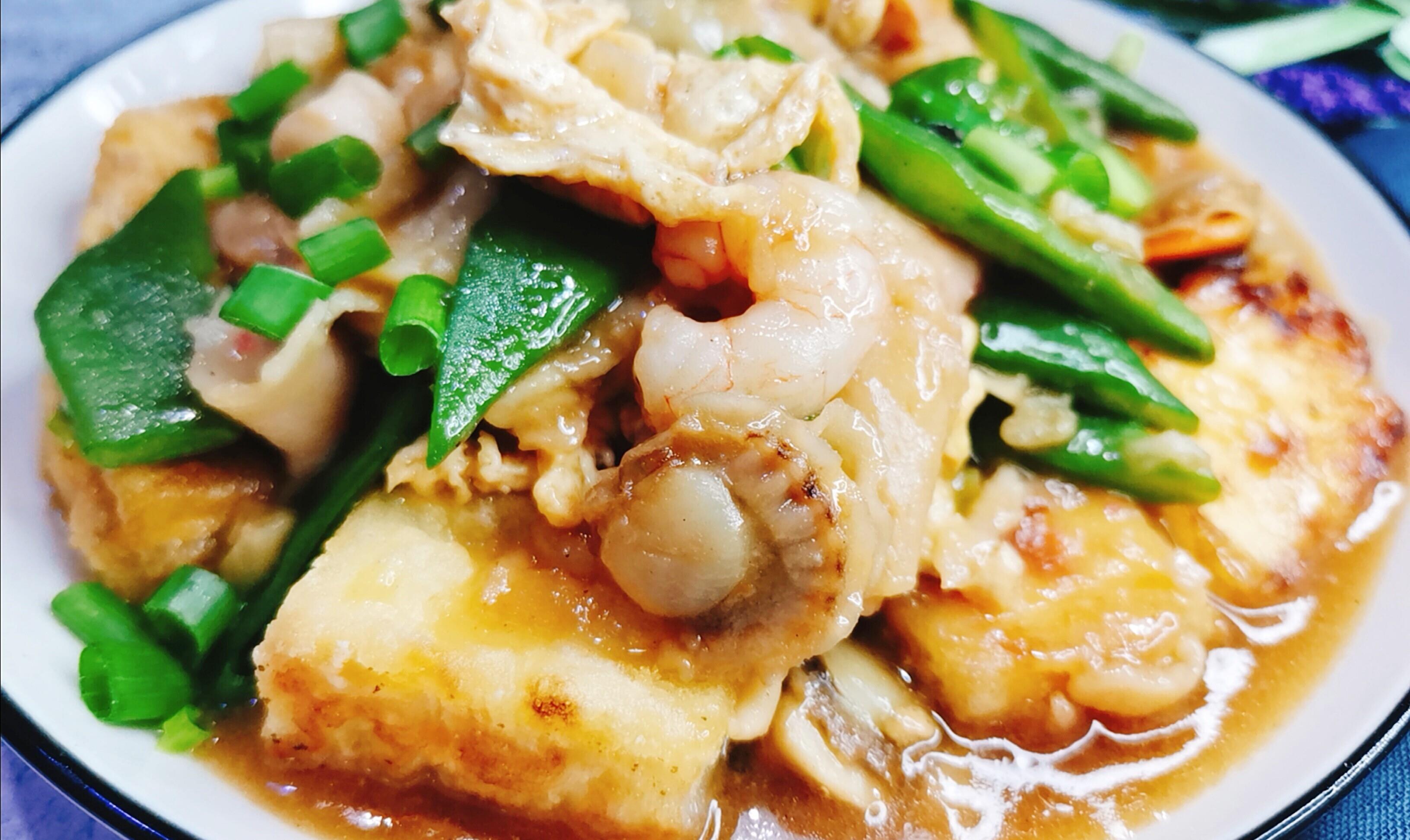 原创天津老味道八珍豆腐食材丰富鲜美可口吃一口就上瘾