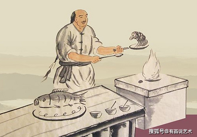 古代厨师照片图片