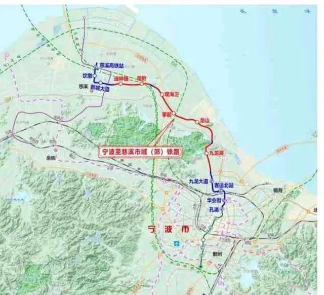 慈溪地铁规划图1号线图片