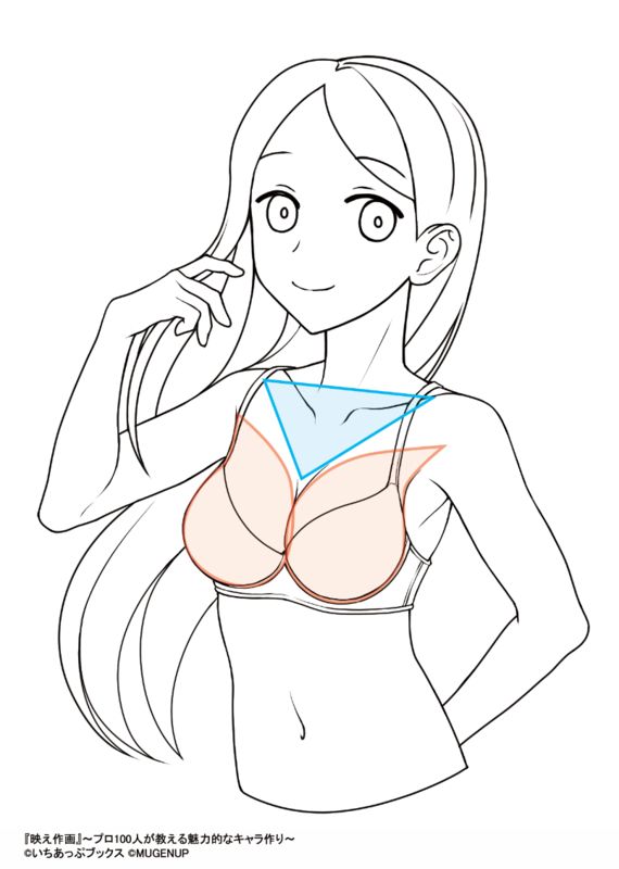 如何画出好看的胸部教你画出自然的胸部画法技巧