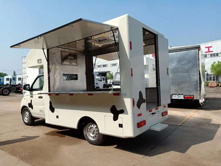 国六东风水果售卖车商贩摆摊售卖车汽车快餐车