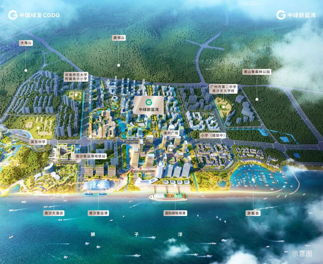 南沙湾规划图图片
