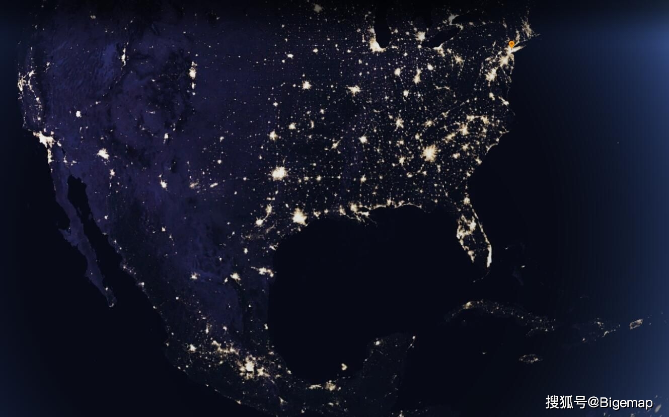 夜间地球灯光卫星影像一览bigemap还能实现哪些酷炫效果