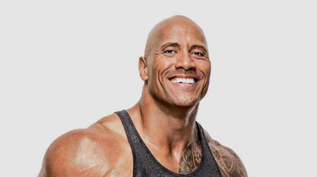 硬汉形象全无,秒变欧美混血王子_光头_巨石_发型