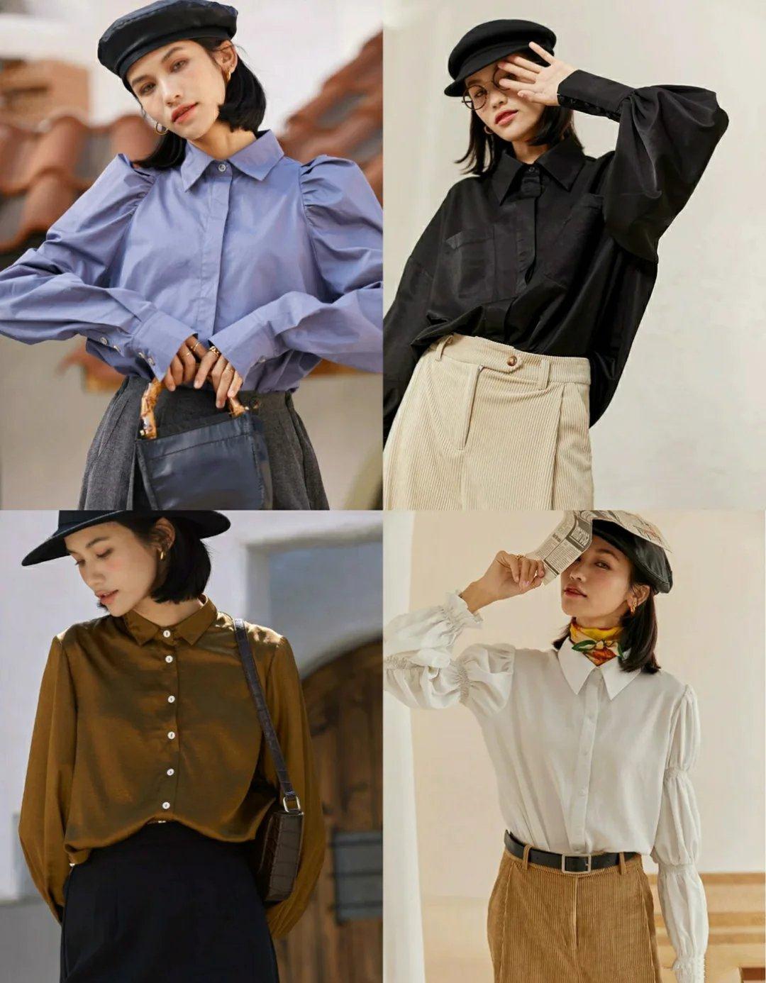 原创白色衬衫穿搭太单一试试港风法式衬衫穿搭柔情万种又美感十足