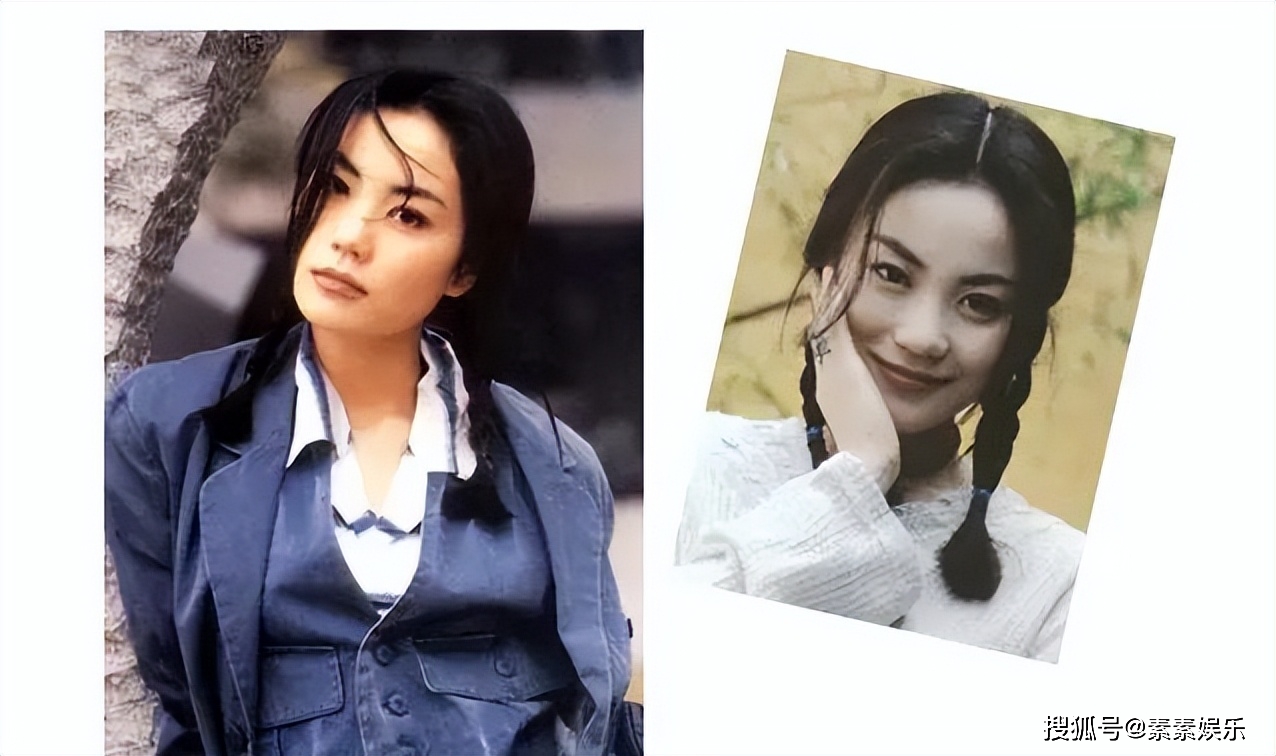 李嫣父亲节晒侧脸照,扎麻花辫很像王菲年轻时候