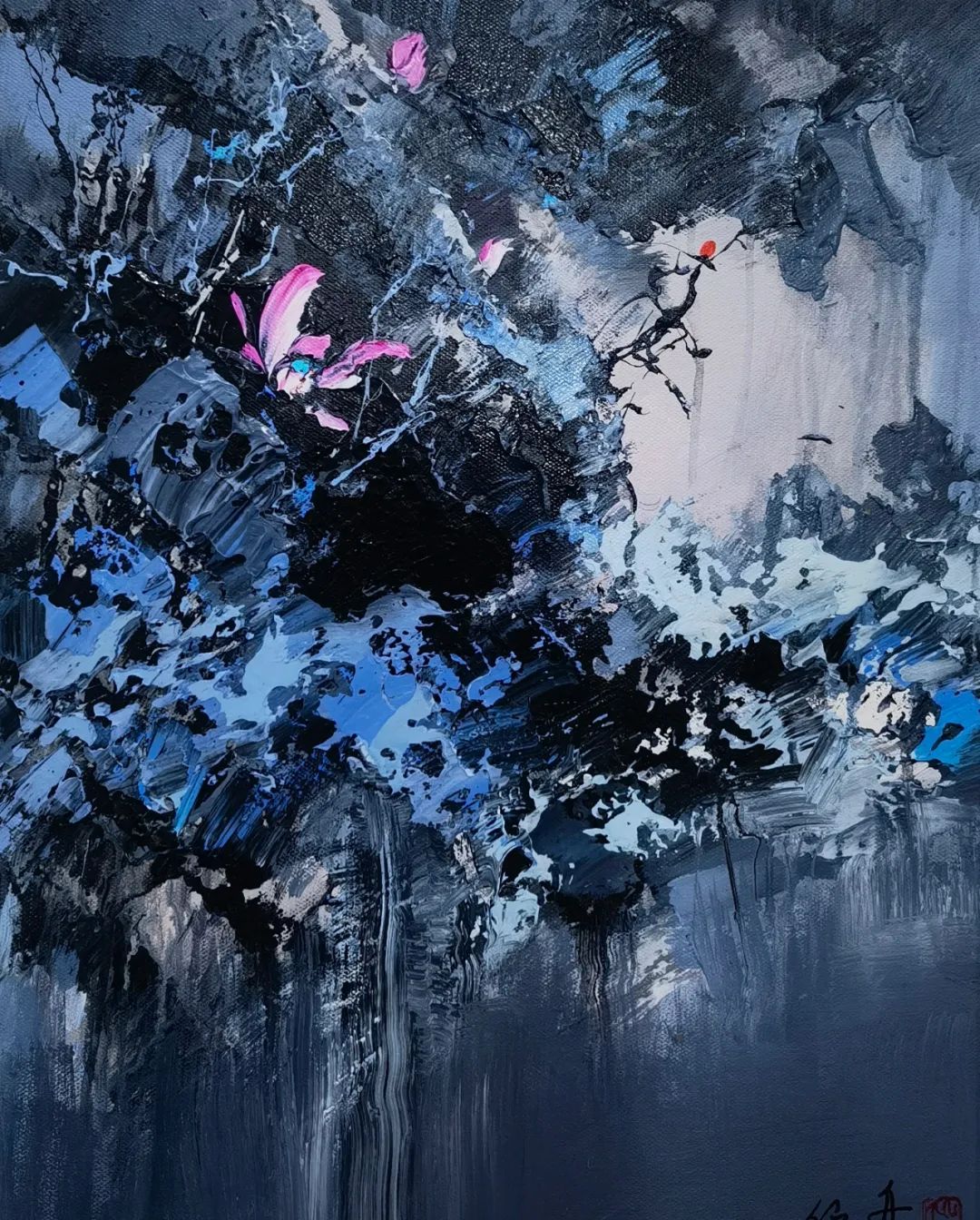 原创莲董仙舟油画作品